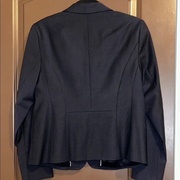 Talbots Women's Navy Wool Blend Blazer NWOT Sz 8P - Picture 2 of 12